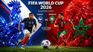 Франция---Марокко.-1---4-финала-Чемпионата-мира-по-футболу-FIFA-2026.-9-июля-2026.