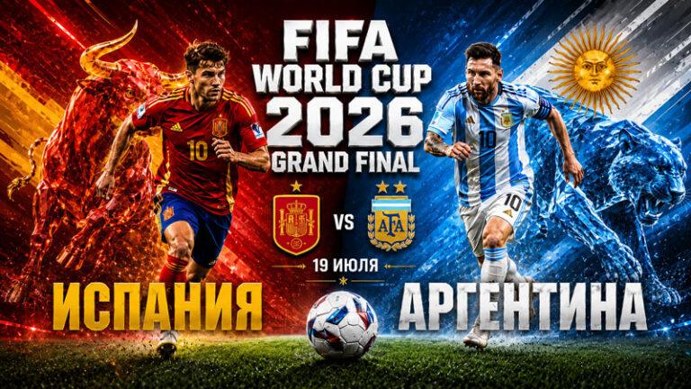 Матч-Испания---Аргентина.-Финал-Чемпионата-мира-по-футболу-FIFA-2026.-19-июля-2026.