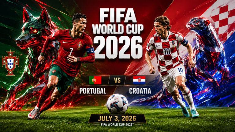 Португалия---Хорватия.-1-16-финала-Чемпионата-мира-по-футболу-FIFA-2026.-3-июля-2026.