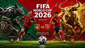 Португалия---Испания.-1-8-финала-Чемпионата-мира-по-футболу-FIFA-2026.-6-июля-2026.
