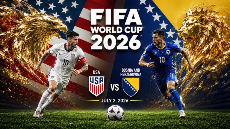 США---Босния-и-Герцеговина.-1-16-финала-Чемпионата-мира-по-футболу-FIFA-2026.-2-июля-2026.